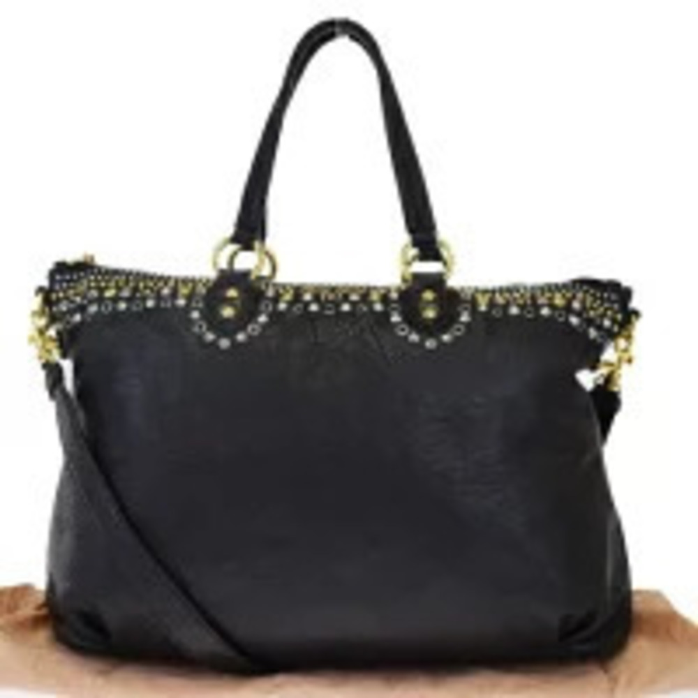 Miu Miu shoulder bag studs black leather